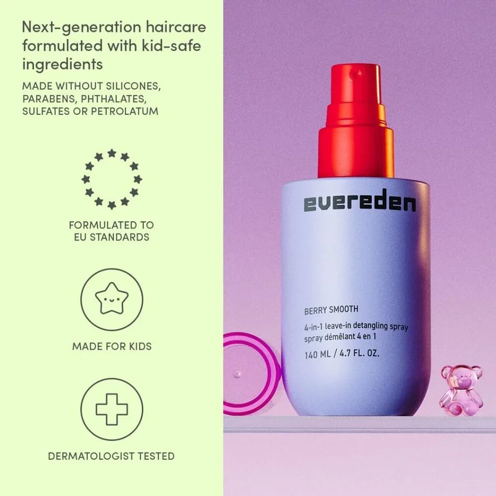 Kids Detangler Spray: 4-in-1 Leave-In Spray | Detangle, Moisturize, Improve Mana